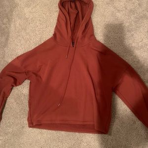 Forever 21 dark orange cropped hoodie